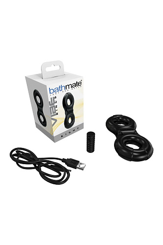 Чёрное эрекционное виброкольцо Bathmate Eight BM-CR-EG