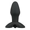 Чёрная анальная пробка с вибрацией EDC Wholesale Dark Joy ET184BLK (10,5 см)