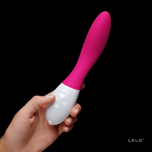 Вибромассажёр ярко-розового цвета Lelo Mona 2 Cerise LEL7602 (20 см)