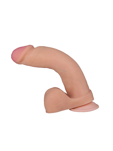 Телесный фаллоимитатор на присоске LOVETOY (А-Полимер) F F BEST COCK 8 591504