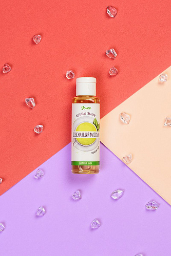 Масло для массажа с ароматом зелёного чая и мяты ToyFa «Освежающий массаж» 722107 (50 мл)