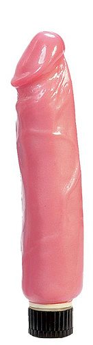 Розовый водонепроницаемый массажёр со встроенным вибратором Seven Creations 2K168-44 BX GP (16,5 см)