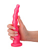 Розовый удлинённый анальный стимулятор с шариками LOVETOY (А-Полимер) 431300 (22 см)