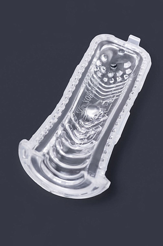 Чёрный мастурбатор с вибрацией Levett Zyra 17011