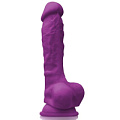 Фиолетовый фаллоимитатор на присоске NS Novelties 7 Dildo NSN-0405-05 (22,3 см)
