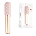 Пудровый жезловый вибратор с двумя нежными насадками Le Wand Grand Bullet LW-013-RG