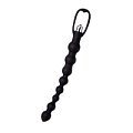 Чёрная анальная цепочка с вибрацией A-toys 761304 (34 см)