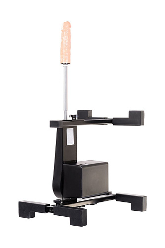 Чёрная секс-машина с фаллической насадкой бежевого цвета MyWorld - DIVA My Pleasure 907203