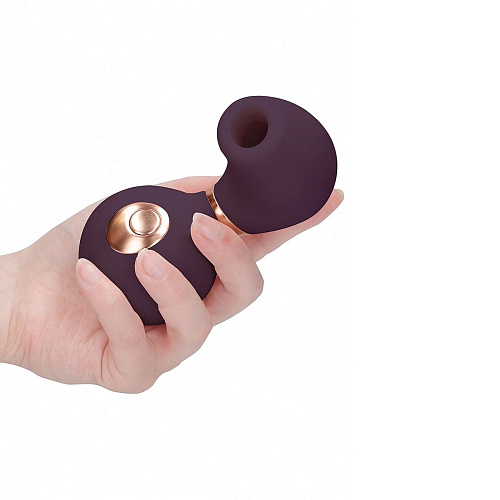 Фиолетовый клиторальный вакуум-волновой массажёр Irresistible Invincible IRR003PUR