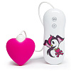 Розовый клиторальный вибростимулятор-сердечко Tokidoki SILICONE PINK HEART CLITORAL VIBRATOR E27704