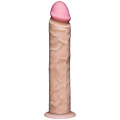 Реалистичный фаллоимитатор телесного цвета без мошонки Doc Johnson 0276-31-BX (27 см)