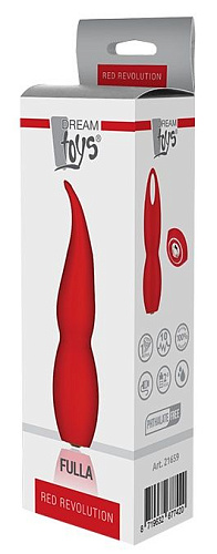 Красный клиторальный стимулятор Dream Toys FULLA 21659 (13 см)