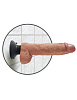 Кофейный вибромассажёр Pipedream 10 Vibrating Cock with Balls PD5410-22 (25,4 см)