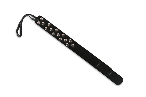 Трёхуровневая чёрная шлёпалка Пикантные штучки DP131