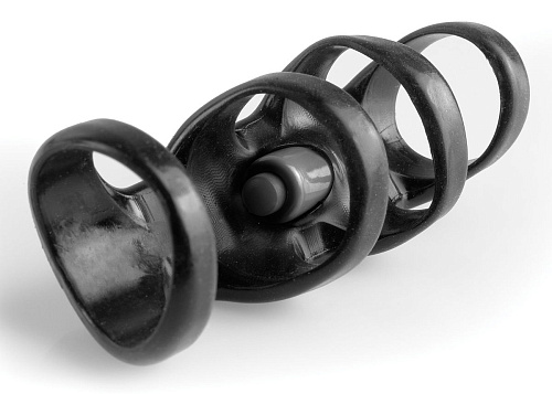 Чёрная вибронасадка Pipedream Vibrating Power Cage PD4136-23