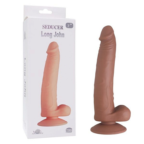 Коричневый фаллоимитатор Howells SEDUCER Long John 170305Brown (21,5 см)