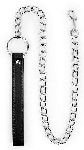 Металлический поводок для ошейника с чёрной ручкой Bior toys NTB-80617