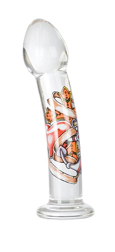 Стеклянная анальная пробка California Exotic Novelties Inked Glass Probe SE-0392-10-2 (15 см)