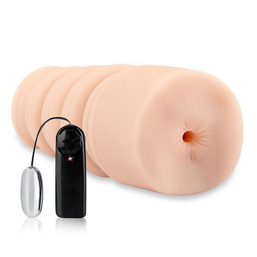 Вибропопка-мастурбатор телесного цвета Erotic Fantasy SASHA GREY HT-P19
