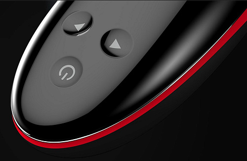 Хай-тек перезаряжаемый мастурбаторс вибрацией в чёрно-красном цвете ImToy Piu