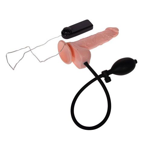 Расширяющийся вибратор телесного цвета Baile BW-008067AQ (19,3 см)