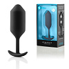 Чёрная пробка для ношения b-Vibe Snug Plug 3 BV-009-BLK (12,7 см)