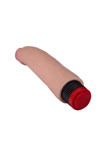 Реалистичный вибратор без мошонки с встроенным контроллером телесного цвета LOVETOY (А-Полимер) 800700 (17,5 см)