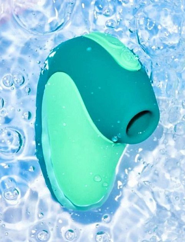 Бирюзовый вакуумный клиторальный стимулятор Unbound Puff PUFUBVB-MT