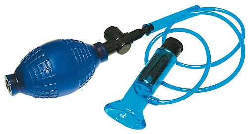 Синяя помпа для клитора с вибрацией Orion Universal Sucker 05598060000