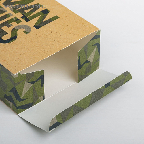 Складная коробка Сима-Ленд «Man rules» 3924794 (16×23×7,5 см)