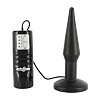 Чёрная анальная пробка с вибрацией Seven Creations Pure 15-04BLK BCD GP (11,4 см)