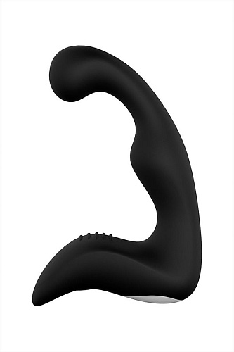 Стимулятор простаты с гибкой головкой чёрного цвета S-HANDE Landy SHD-010