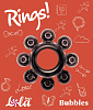 Чёрное эрекционное кольцо Lola toys Rings Bubbles 0112-31Lola