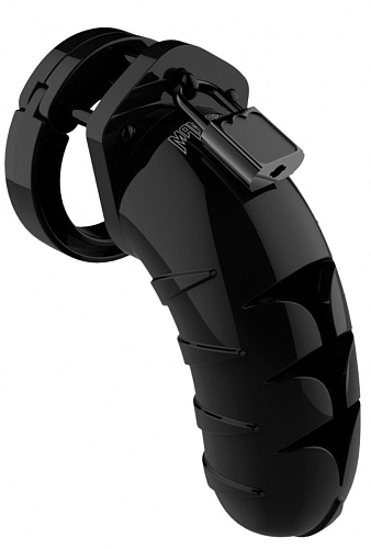 Чёрный мужской пояс верности Shots Media BV Model 04 Chastity MCG004BLK