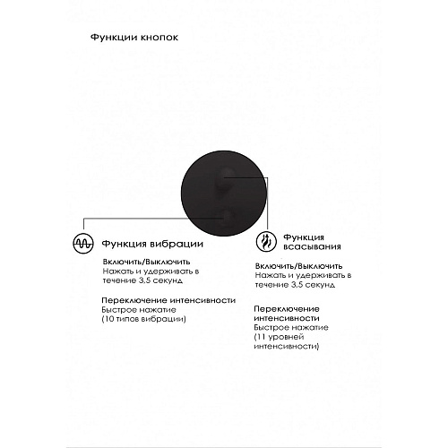 Чёрный вакуум-волновой массажёр с двойной стимуляцией Irresistible MythicalI RR004BLK