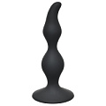 Чёрная анальная пробка Lola toys Curved Anal Plug Black 4105-03Lola (12,5 см)