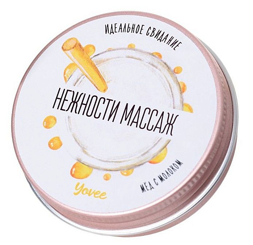 Массажная свеча с ароматом меда с молоком ToyFa «Массаж нежности»  722004