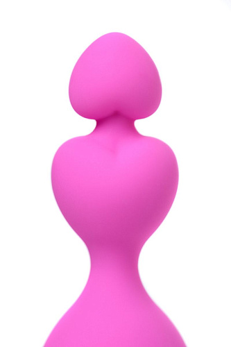 Розовая силиконовая анальная пробка ToyFa Loverty 357002 (8 см)