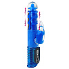 Синий хай-тек вибромассажёр Baile Love Stroker Blue BW-046433-0502 (24,5 см)