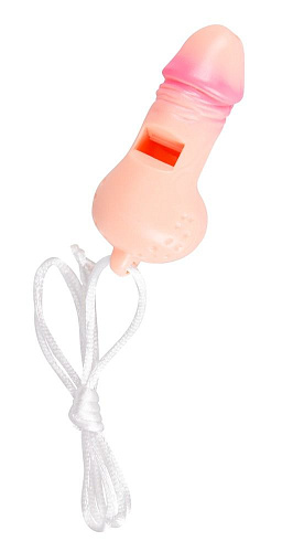 Свисток в форме пениса телесного цвета на шнурке Orion 07705070000
