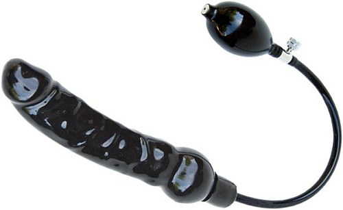 Чёрный раздувающийся фаллоимитатор Mister B Inflatable Solid Dildo Large MB700110 (23 см)