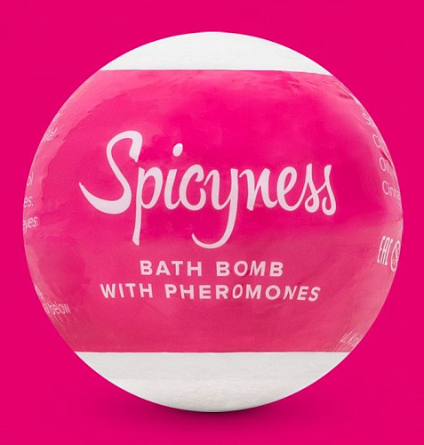 Бомбочка для ванны с феромонами Obsessive Bath bomb with pheromones Spicy