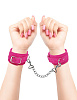 Розовые замшевые наручи Pipedream PINK WRIST CUFFS PD3952-00