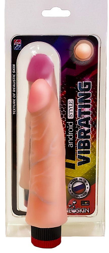 Вибратор без мошонки телесного цвета LOVETOY (А-Полимер) Android Style 002202 (17,5 см)
