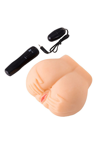 Телесные вагина и анус с вибрацией ToyFa Juicy Pussy 893011