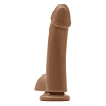 Кофейный гладкий фаллоимитатор на присоске с мошонкой NS Novelties Smooth 5 Inch Dildo NSN-0929-02 (17 см)