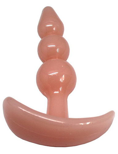 Телесная анальная пробка для ношения Eroticon 31037-4 (9 см)