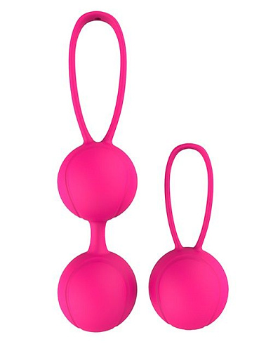 Набор розовых вагинальных шариков Dream Toys PLEASURE BALLS EGGS DUO BALL SET 21369