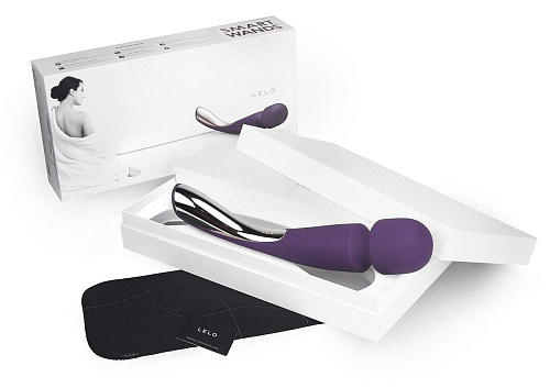 Большой профессиональный массажёр фиолетового цвета Lelo Smart Wand Large Plum LEL8265