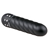 Чёрный мини-вибратор EDC Wholesale Diamond Twisted Vibrator ET087BLK (11,4 см)